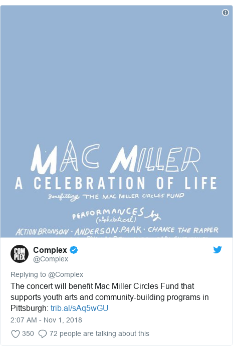 Mac Miller Chance The Rapper And Miguel Headline Tribute Gig Bbc News