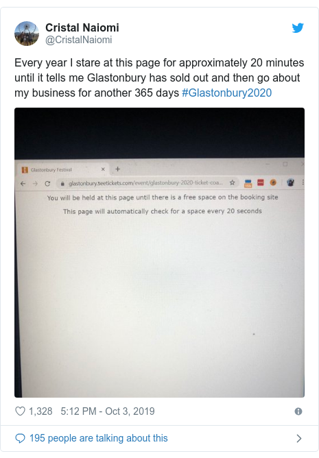 Glastonbury 2020 First Tickets Sell Out In 27 Minutes Bbc News