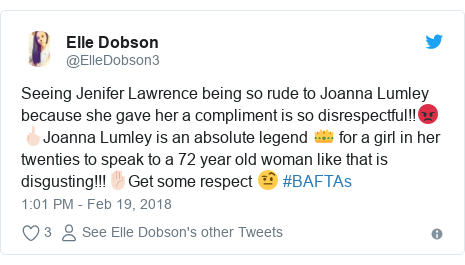 Jennifer Lawrence Explains Lumley Comment Was An Inside Joke Bbc News