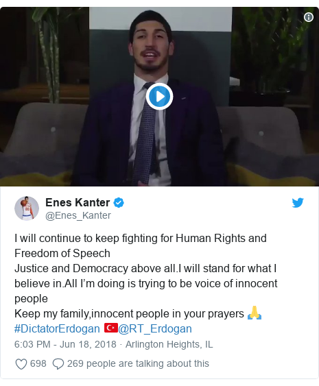 Turkey Issues Warrant For Nba Player Enes Kanter S Father Bbc News