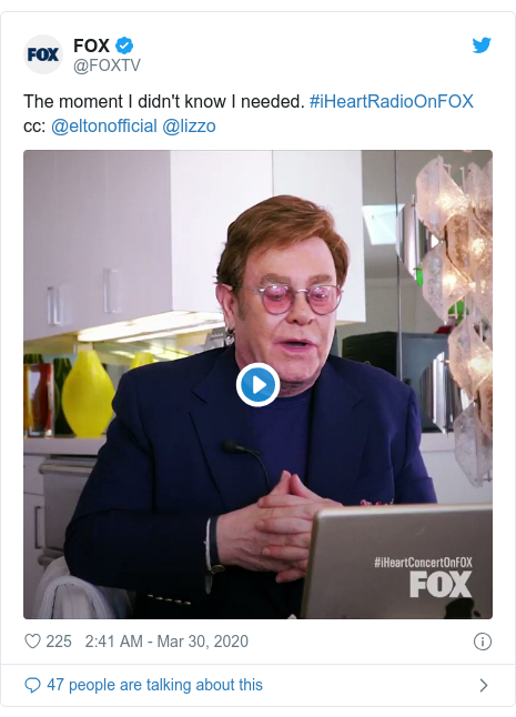 Elton John Hosts Star Studded Iheart Living Room Coronavirus