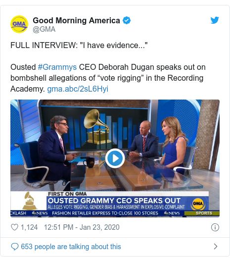 Grammy Awards Boss Has Evidence Votes Were Rigged Bbc News