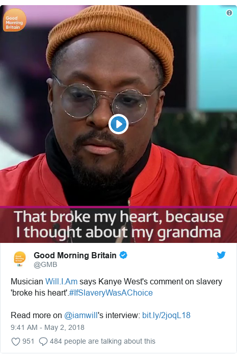 Will I Am Leads Kanye West Backlash Over Ignorant Slavery Remarks Bbc News