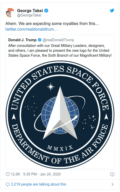 Us Space Force Logo Looks Like One From Star Trek Bbc News