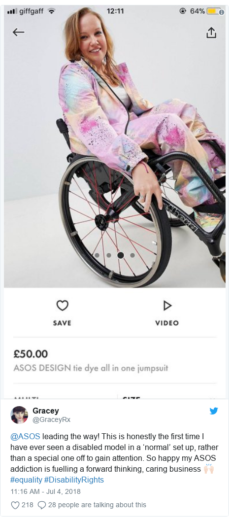 asos wheelchair jumpsuit