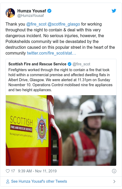 Tenement Building Collapses After Minimarket Fire In Glasgow Bbc