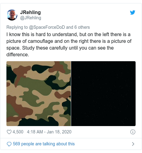 Us Space Force Mocked For Unveiling Camouflage Uniforms Bbc News