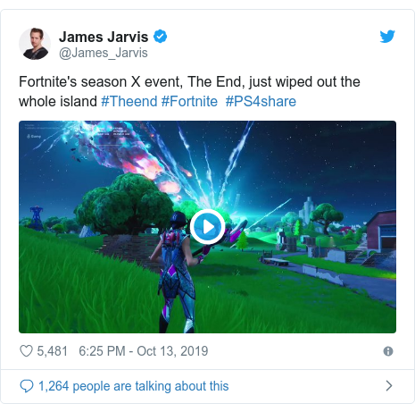 Fortnite Map Blown Up And Replaced With Black Hole Bbc News