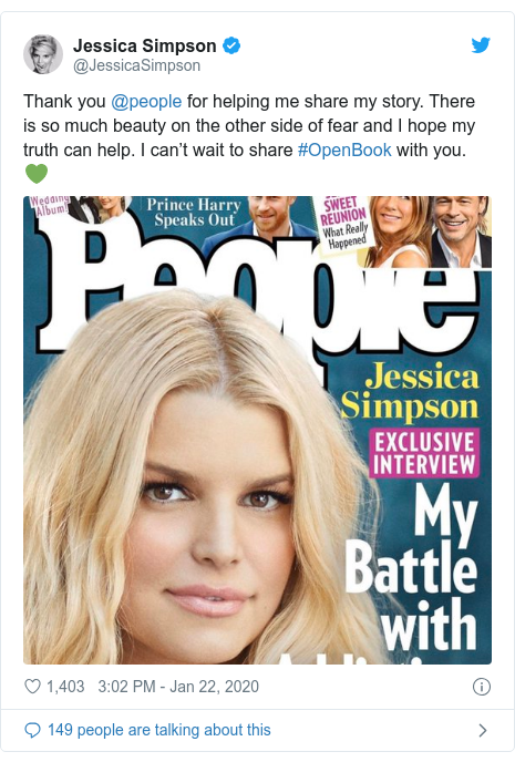 Jessica Simpson Reveals Childhood Sexual Abuse Bbc News