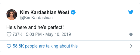 Kim Kardashian And Kanye West Name Their Fourth Child Psalm Bbc News
