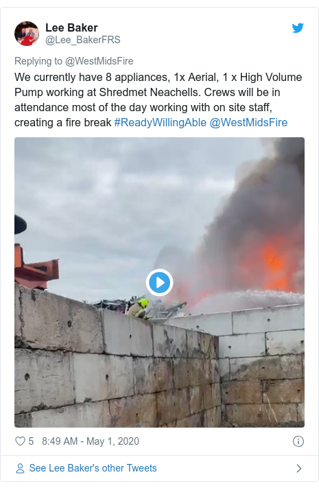 Fire Burns At Birmingham Shredmet Scrapyard Bbc News