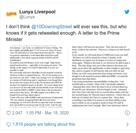 Coronavirus Liverpool Restaurant Owner Could Never Repay Loan