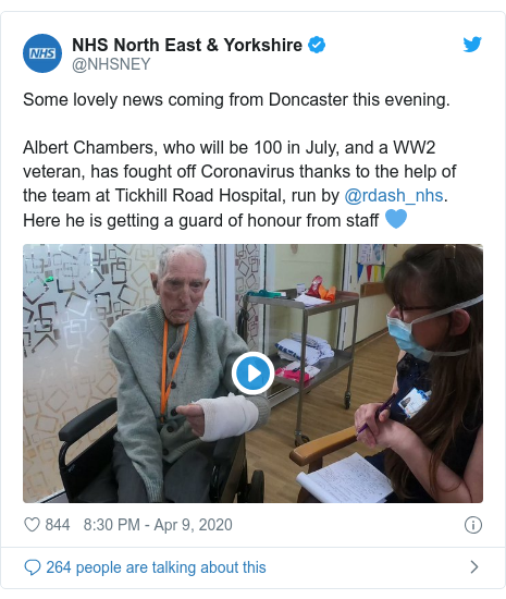 Coronavirus War Veteran Albert Chambers Recovers From Covid 19 Bbc News