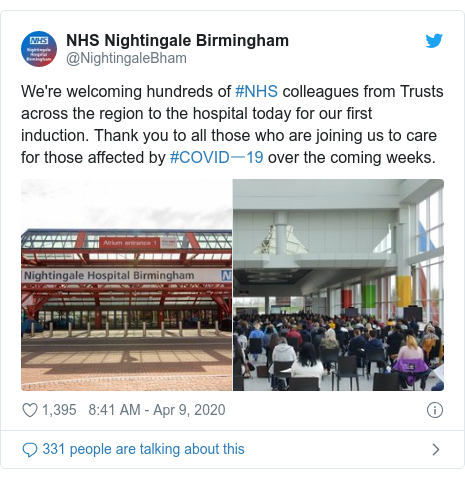 Covid 19 Birmingham Nightingale Hospital Operational Bbc News