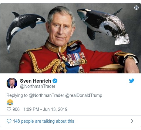 Donald Trump Us President In Prince Of Whales Twitter Error