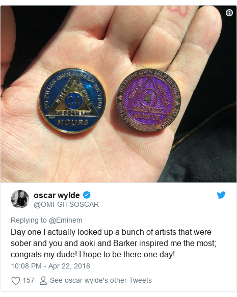 Eminem Celebrates A Decade Of Being Sober Bbc News
