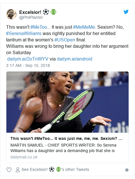 Serena Williams Row Metoo Or Mememe Bbc News