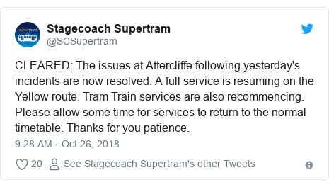 Sheffield Tram Train Service Resumes After Launch Day Crash Bbc News