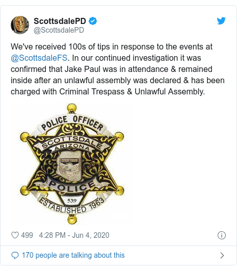 Jake Paul Youtuber Charged With Criminal Trespass And Unlawful