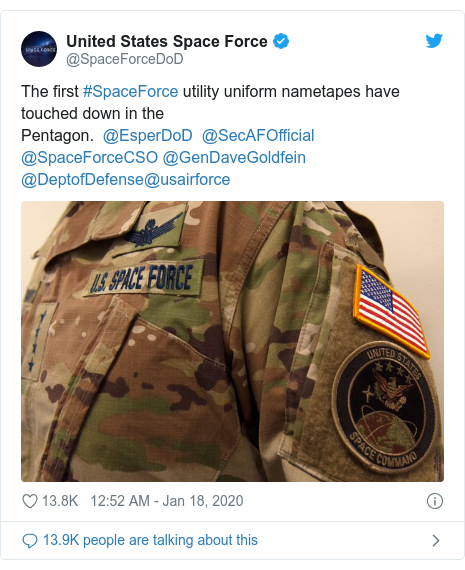 Us Space Force Mocked For Unveiling Camouflage Uniforms Bbc News