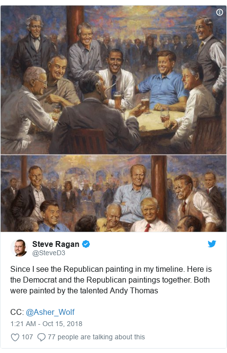 Painting Of Trump Among Past Presidents Seen At White House Bbc News