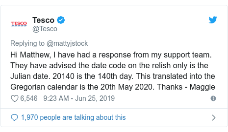 Tesco Customer In A Pickle Over Labelling Bbc News
