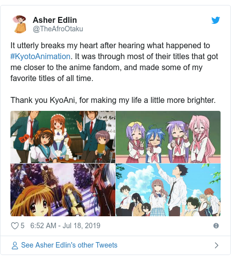 Kyoto Animation Fans Heartbroken By Deadly Anime Studio Fire In