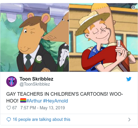 Arthur Teacher Comes Out In Children S Cartoon Series Bbc News