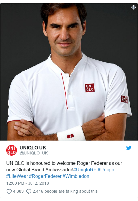 Roger Federer Drops Decades Old Nike Partnership For Uniqlo Bbc News