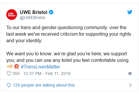 Uwe Bristol Hits Back At Online Trans Toilet Criticism Bbc News
