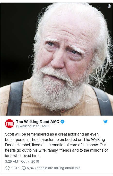The Walking Dead actor Scott Wilson 