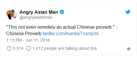Ivanka Trump Accused Of Tweeting Fake Chinese Proverb Bbc News
