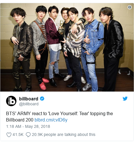 Bts Become First K Pop Band To Top Us Album Charts Bbc News