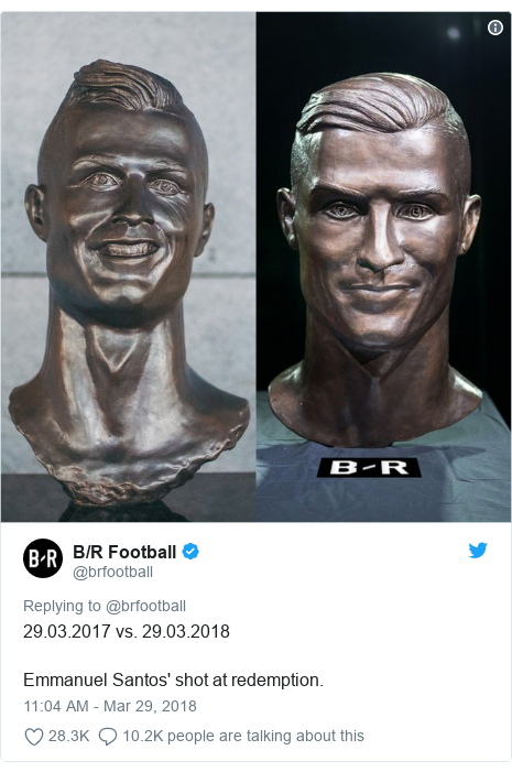 Ronaldo Statue Sculptor Emanuel Santos Takes Another Shot At Bust
