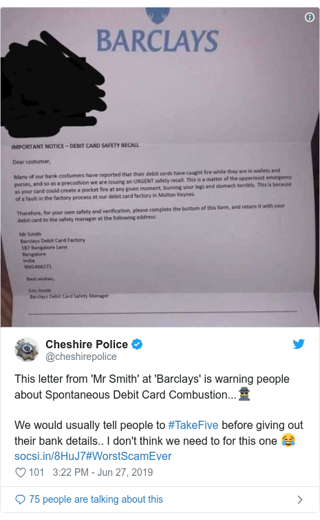 Fake Debit Card Combustion Letter Shared On Social Media Bbc News
