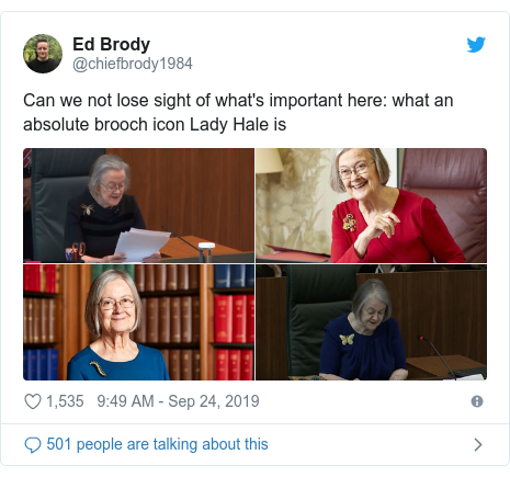 Supreme Court Verdict How Lady Hale Became An Unlikely Twitter Hero Bbc News