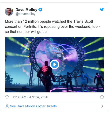 Fortnite S Travis Scott Virtual Concert Watched By Millions Bbc News