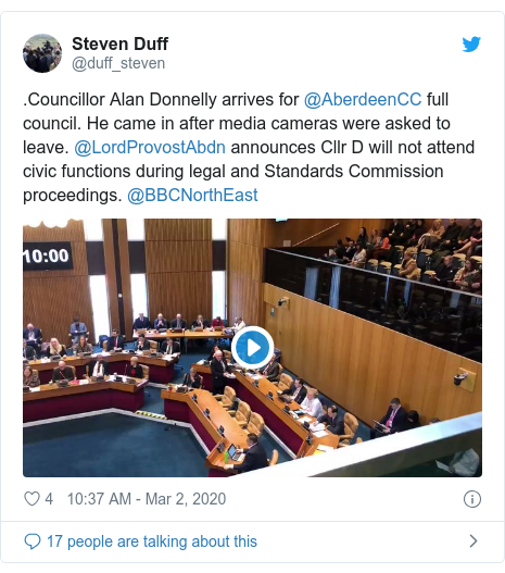 Aberdeen Sex Assault Councillor Alan Donnelly Not Attending Civic