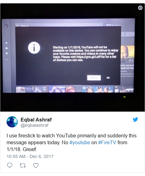 Google Amazon Row Leads To Restricted Youtube Access Bbc News