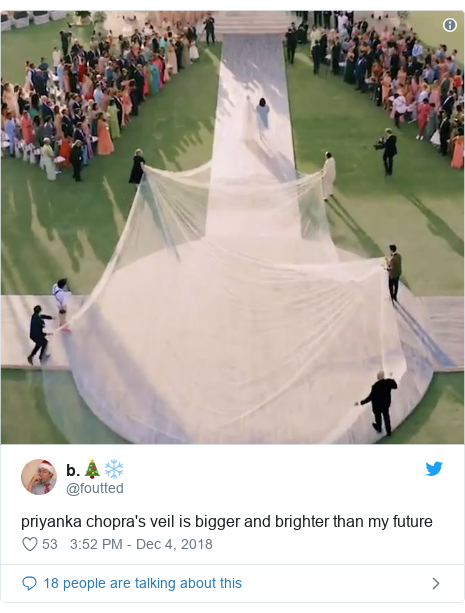 priyanka wedding veil