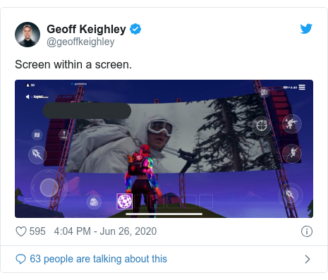 Fortnite Movie Nite Christopher Nolan S Hit Films Screen In Game