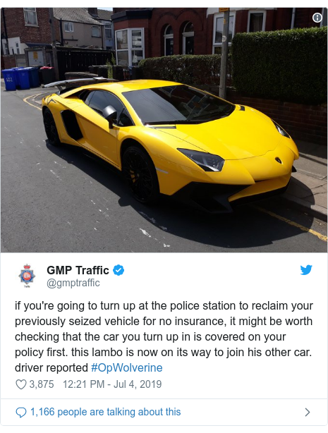 Lamborghini Seized As Man Claims Other Uninsured Car Bbc News