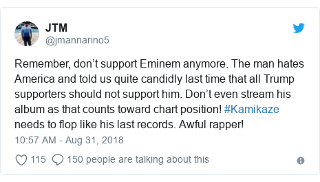 Eminem Drops Surprise Album Kamikaze Bbc News