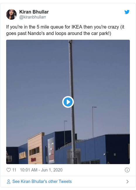 Coronavirus Customers Queue For Hours As Ikea Reopens 19 Shops Bbc News