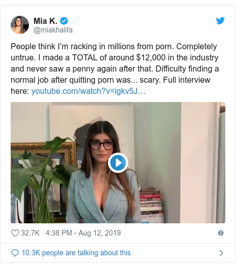 Youngest Porn Compilation - Mia Khalifa: Porn contracts 'prey on vulnerable girls' - BBC ...