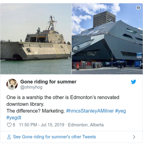 Online Critics Poke Fun At Canada Warship Library Bbc News