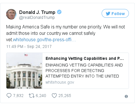Us Expands Travel Ban To Include N Korea Bbc News