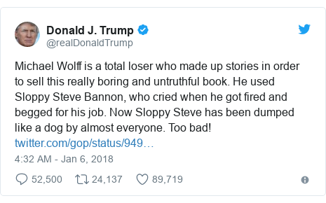 Trump S Year On Twitter Who Has He Criticised And Praised The Most Bbc News