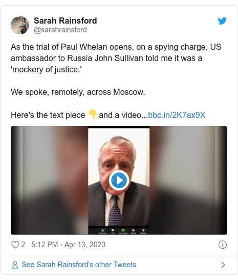 Paul Whelan Russia Spy Trial Opens For Ex Us Marine Bbc News