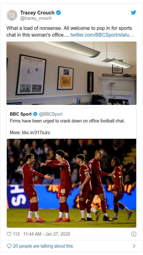 Firms Urged To Crack Down On Office Football Chat Bbc News